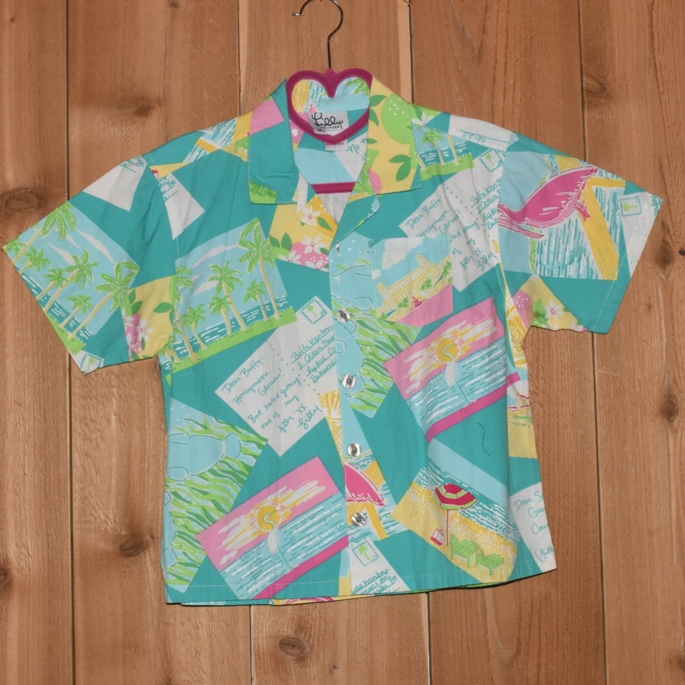 Lilly Pulitzer Postcards Childs Top